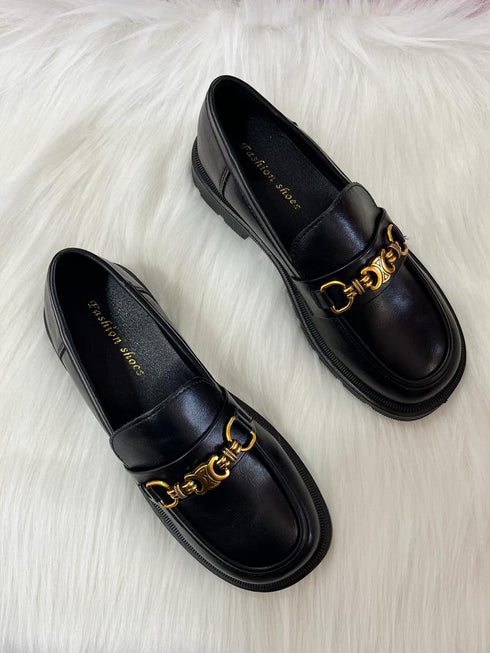 Round Toe Chunky Loafers